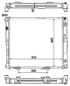 WILMINK GROUP wg1721672 -  Радиатор, охлаждение двигателя